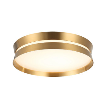 Matteo Lighting - M18816AG - One Light Flush Mount - Greyson - Aged Gold Brass