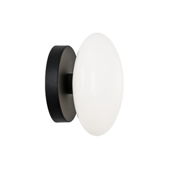Matteo Lighting - S05101MBOP - One Light Wall Sconce - Pearlesque - Matte Black