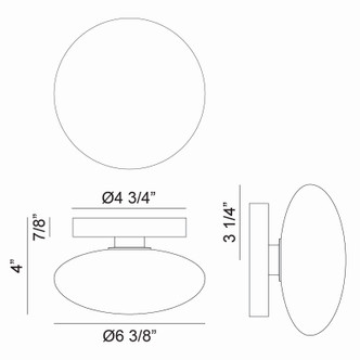 Pearlesque One Light Wall Sconce (S05101MBOP)