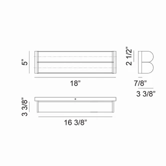 JENSEN LED Wall Sconce (S07028MB)