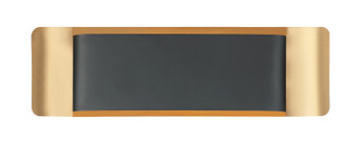 Matteo Lighting - S10518MBAG - LED Wall Sconce - KUMILO - Matte Black + Aged Gold Brass