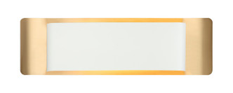 Matteo Lighting - S10518WHAG - LED Wall Sconce - KUMILO - White + Aged Gold Brass