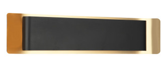 Matteo Lighting - S10524MBAG - LED Wall Sconce - KUMILO - Matte Black + Aged Gold Brass