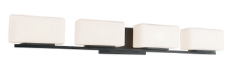 Matteo Lighting - S10804MB - Four Light Wall Sconce - Chiclet - Matte Black