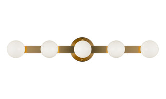 Matteo Lighting - S14505AG - LED Wall Sconce - PIZZAZZ - Aged Gold Brass