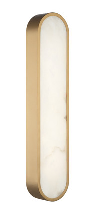 Matteo Lighting - W05922AG - LED Wall Sconce - Marblestone - Aged Gold Brass