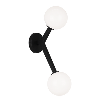 Matteo Lighting - W81502BKOP - Two Light Wall Sconce - Rami - Black