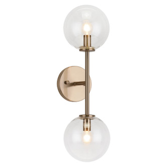 Matteo Lighting - W81702AGCL - Two Light Wall Sconce - Novo