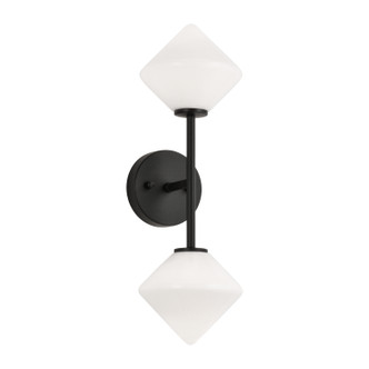 Matteo Lighting - W81742BKOP - Two Light Wall Sconce - Novo - Black