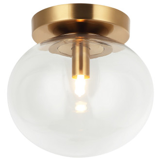 Matteo Lighting - X38101AG - One Light Ceiling Mount - BULBUS - Aged Gold Brass