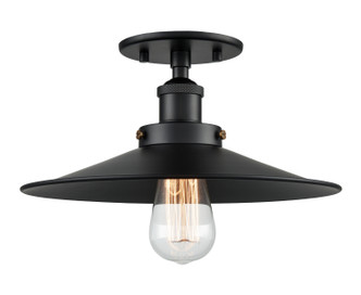 Matteo Lighting - X46112BKBK - One Light Flush Mount - Bulstrode'S Workshop - Black
