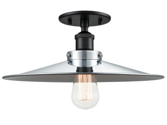 Matteo Lighting - X46113BKCH - One Light Flush Mount - BULSTRODE'S WORKSHOP - Black