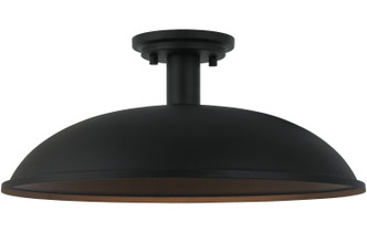 Matteo Lighting - X81911MB - One Light Ceiling Mount - Farmley - Matte Black