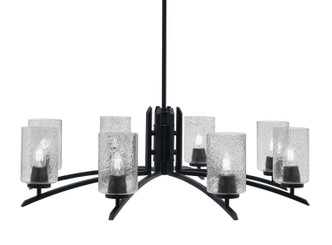 Toltec Lighting - 3708-MB-3002 - Eight Light Chandelier - Kurve - Matte Black