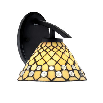 Toltec Lighting - 3720-MB-9415 - One Light Wall Sconce - Kurve - Matte Black