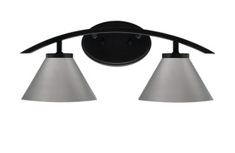 Toltec Lighting - 3722-MB-421-GP - Two Light Bath Bar - Kurve - Matte Black