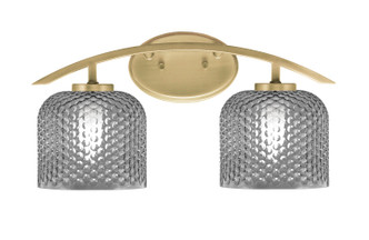 Toltec Lighting - 3722-NAB-4612 - Two Light Bath Bar - Kurve - New Age Brass