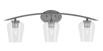 Toltec Lighting - 3723-GP-210 - Three Light Bath Bar - Kurve - Graphite