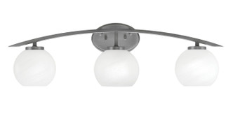 Toltec Lighting - 3723-GP-4101 - Three Light Bath Bar - Kurve - Graphite
