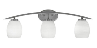 Toltec Lighting - 3723-GP-615 - Three Light Bath Bar - Kurve - Graphite