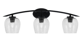 Toltec Lighting - 3723-MB-4812 - Three Light Bath Bar - Kurve - Matte Black