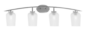 Toltec Lighting - 3724-GP-4250 - Four Light Bath Bar - Kurve - Graphite