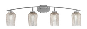 Toltec Lighting - 3724-GP-4253 - Four Light Bath Bar - Kurve - Graphite