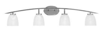Toltec Lighting - 3724-GP-500 - Four Light Bath Bar - Kurve - Graphite