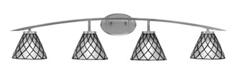 Toltec Lighting - 3724-GP-9185 - Four Light Bath Bar - Kurve - Graphite