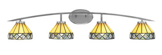Toltec Lighting - 3724-GP-9405 - Four Light Bath Bar - Kurve - Graphite
