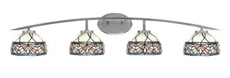 Toltec Lighting - 3724-GP-9485 - Four Light Bath Bar - Kurve - Graphite