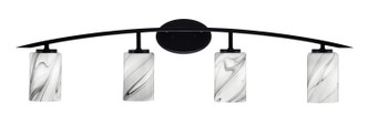 Toltec Lighting - 3724-MB-3009 - Four Light Bath Bar - Kurve - Matte Black