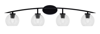 Toltec Lighting - 3724-MB-4100 - Four Light Bath Bar - Kurve - Matte Black