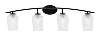Toltec Lighting - 3724-MB-4250 - Four Light Bath Bar - Kurve - Matte Black