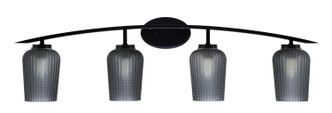 Toltec Lighting - 3724-MB-4252 - Four Light Bath Bar - Kurve - Matte Black