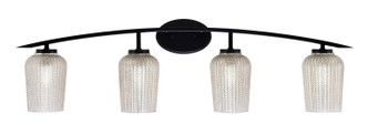 Toltec Lighting - 3724-MB-4253 - Four Light Bath Bar - Kurve - Matte Black