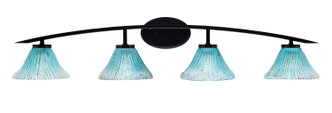 Toltec Lighting - 3724-MB-458 - Four Light Bath Bar - Kurve - Matte Black