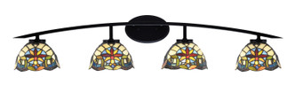Toltec Lighting - 3724-MB-9365 - Four Light Bath Bar - Kurve - Matte Black
