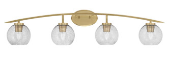 Toltec Lighting - 3724-NAB-4102 - Four Light Bath Bar - Kurve - New Age Brass