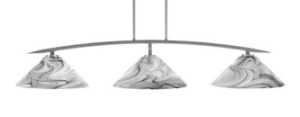 Toltec Lighting - 3733-GP-2169 - Three Light Bar - Kurve - Graphite