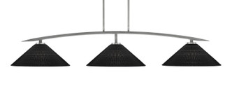 Toltec Lighting - 3733-GP-4019 - Three Light Bar - Kurve - Graphite