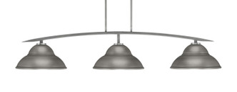 Toltec Lighting - 3733-GP-428-GP - Three Light Bar - Kurve - Graphite