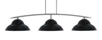 Toltec Lighting - 3733-GP-429-MB - Three Light Bar - Kurve - Graphite