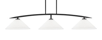 Toltec Lighting - 3733-MB-318 - Three Light Bar - Kurve - Matte Black