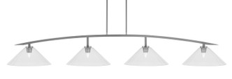 Toltec Lighting - 3734-GP-308 - Four Light Bar - Kurve - Graphite