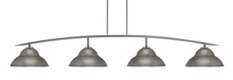 Toltec Lighting - 3734-GP-428-GP - Four Light Bar - Kurve - Graphite