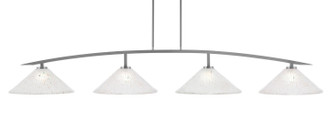 Toltec Lighting - 3734-GP-711 - Four Light Bar - Kurve - Graphite