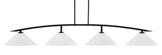 Toltec Lighting - 3734-MB-2161 - Four Light Bar - Kurve - Matte Black