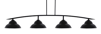 Toltec Lighting - 3734-MB-428-MB - Four Light Bar - Kurve - Matte Black