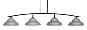 Toltec Lighting - 3734-MB-429-GP - Four Light Bar - Kurve - Matte Black